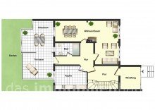 Grundriss EG Raumwunder f�r Familien: 5 Zimmer, toller Grundriss, perfektes Zuhause!