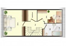 Grundriss DG Klein, fein und MEIN :-)
RH in Wolfenb�ttel F�mmelse