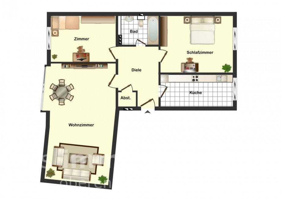 Grundriss Etagenwohnung Wolfenb�ttel