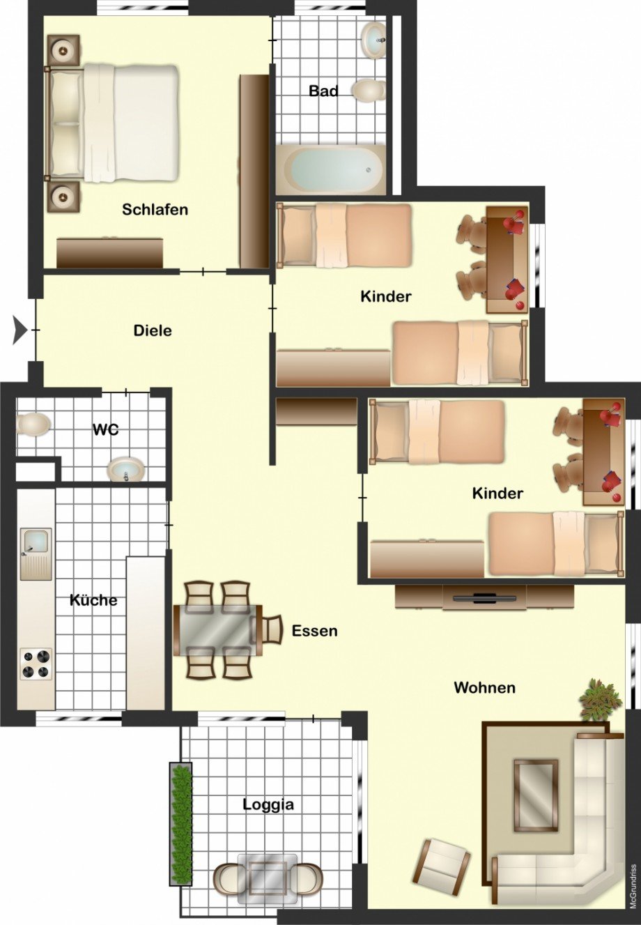 Wohnung_Kauf_Braunschweig_Grundriss Etagenwohnung Braunschweig