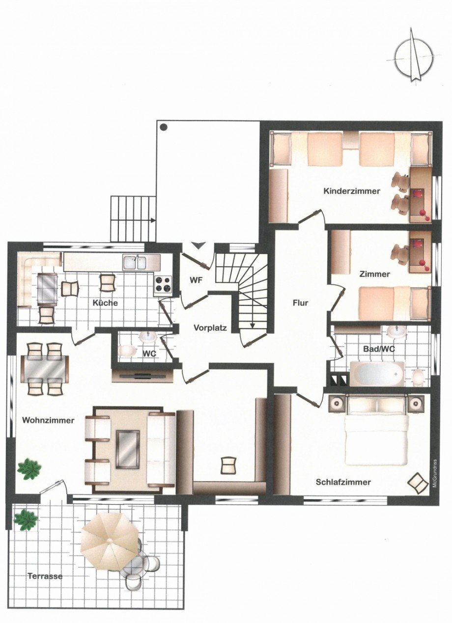 Grundriss EG Haus Braunschweig