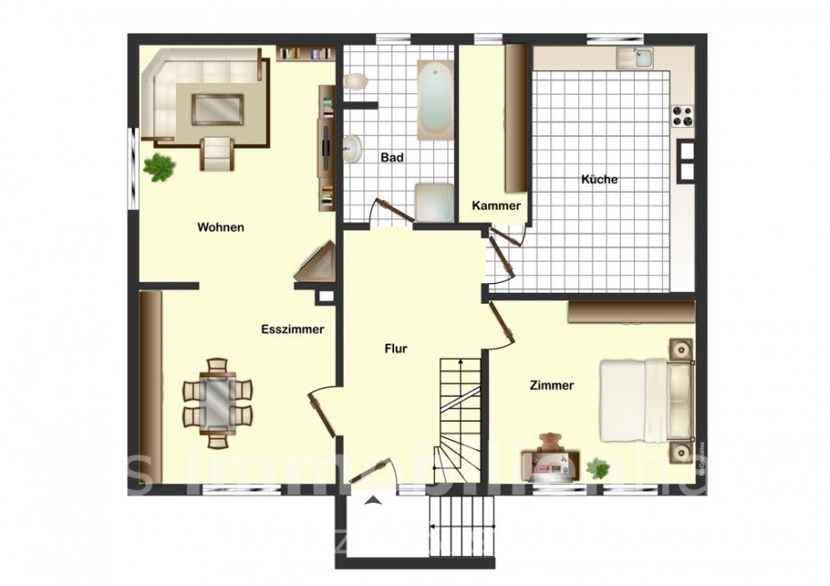 Grundriss EG gro�es Einfamilienhaus Braunschweig Bevenrode Haus Braunschweig / Bevenrode