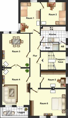 Grundriss Expose Gro�e Altbauwohnung im �stlichen Ringgebiet mit Garage