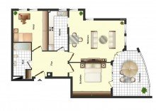 Grundriss Neuwertige 3-Zimmer-ETW in guter Wohnlage Wolfenb�ttels