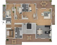 Grundriss_Neubau_Braunschweig_�stliches_Ringgebiet Neubau: Gro�e moderne Penthouse Wohnung mit 5 Zimmern und ca. 185 m� im �stlichen Ringgebiet
