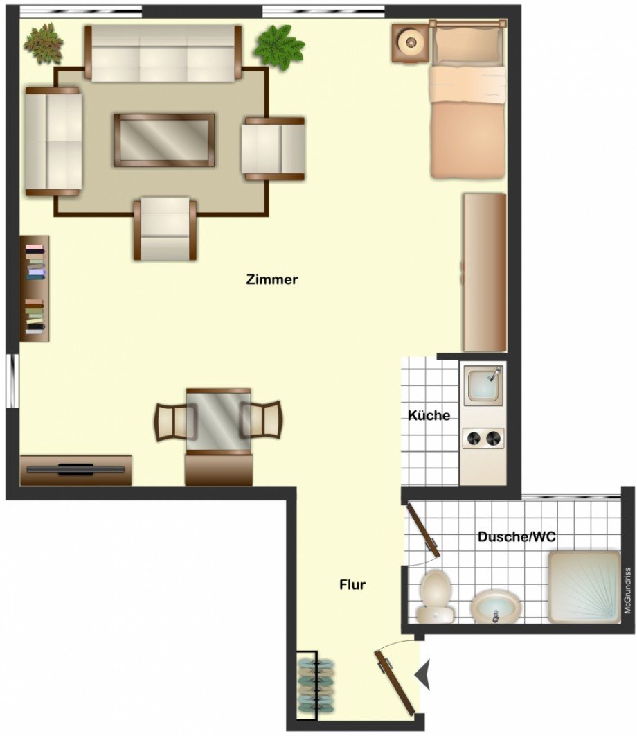 Grundriss Etagenwohnung Braunschweig