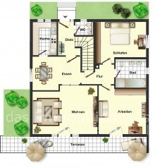 Erdgeschoss_Einfamilienhaus_Wolfenb�ttel_mit_tollem_Garten Familienidylle in der Stadt - Einfamilienhaus mit Gartenoase