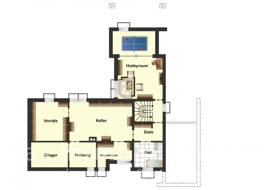 Grundriss KG Einfamilienhaus Braunschweig