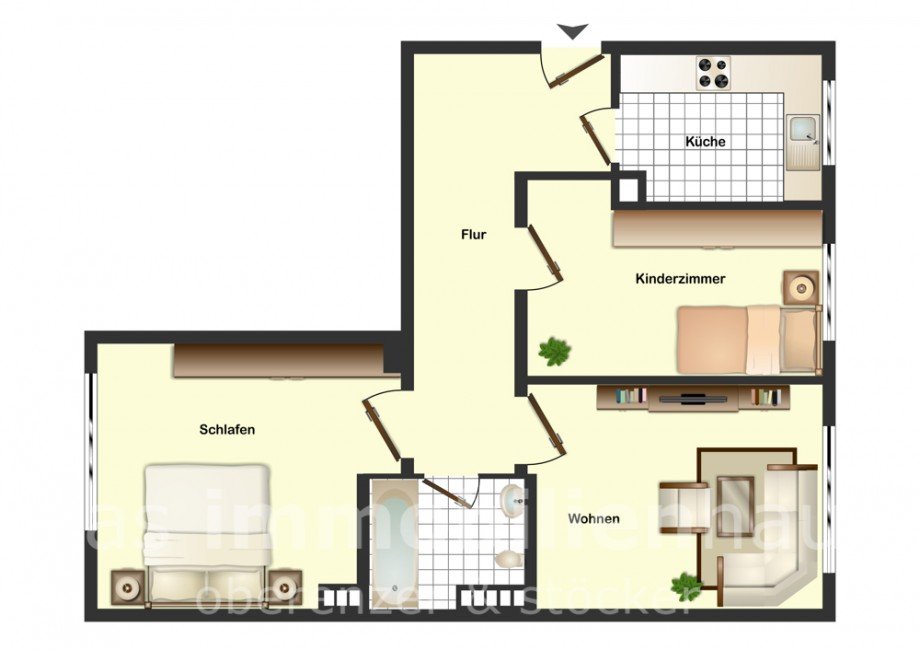 Grundriss Erdgeschosswohnung Braunschweig