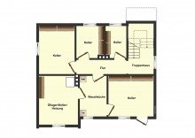 Kellergrundriss Freistehendes Ein-/Zweifamilienhaus in Hattorf