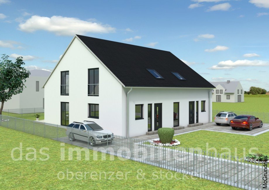 Ansicht Eingangsseite Doppelhaush�lfte Meine / Bechtsb�ttel