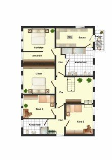 Grundriss OG Gutsherrenhaus der besonderen Art...