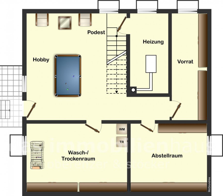 Kellergeschoss_Einfamilienhaus_Wolfenb�ttel_mit_tollem_Garten Haus Wolfenb�ttel