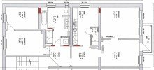 Grundriss Okerlage / Inselwallpark - Topp-modernisierte 3-4-Zi.-Wohnung