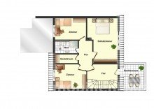 Grundriss DG Raumwunder f�r Familien: 5 Zimmer, toller Grundriss, perfektes Zuhause!