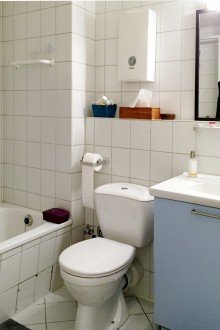 Badezimmer 3-Zi-Wohnung mit Aufzug u. Balkon im westlichen Ringgebiet