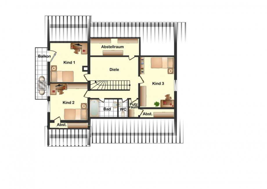 Grundriss DG Einfamilienhaus Braunschweig Gliesmarode Einfamilienhaus Braunschweig / Gliesmarode