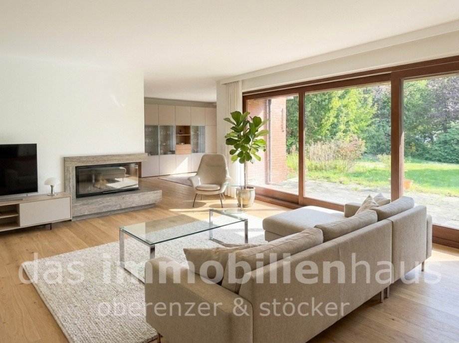 Wohnzimmer (virtual staged) Einfamilienhaus in Braunschweig Gliesmarode Einfamilienhaus Braunschweig / Gliesmarode