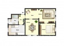 Grundriss Charme und Stadtleben: Helle 3-Zimmer-Altbauwohnung im �stlichen Ringgebiet