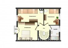 Grundriss Exposee OG 7 Zimmer f�r die ganze Familie - 
Reihenhaus mit Garten & Carport in BS-Querum