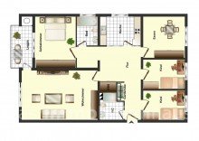 Grundriss Perfekte Familienwohnung mit 5 Zimmern und Balkon in Braunschweig Nordstadt