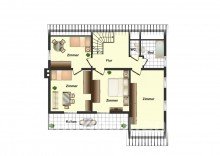 Grundriss DG Einfamilienhaus mit gro�z�gigem Garten in ruhiger Lage der Weststadt