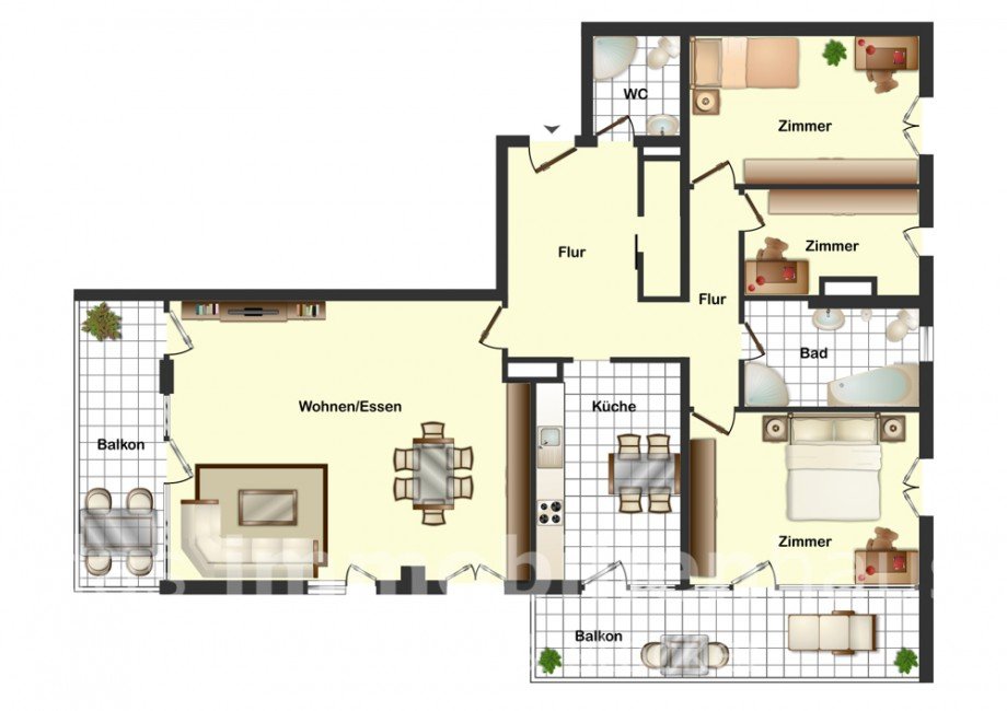 Grundriss Etagenwohnung Braunschweig