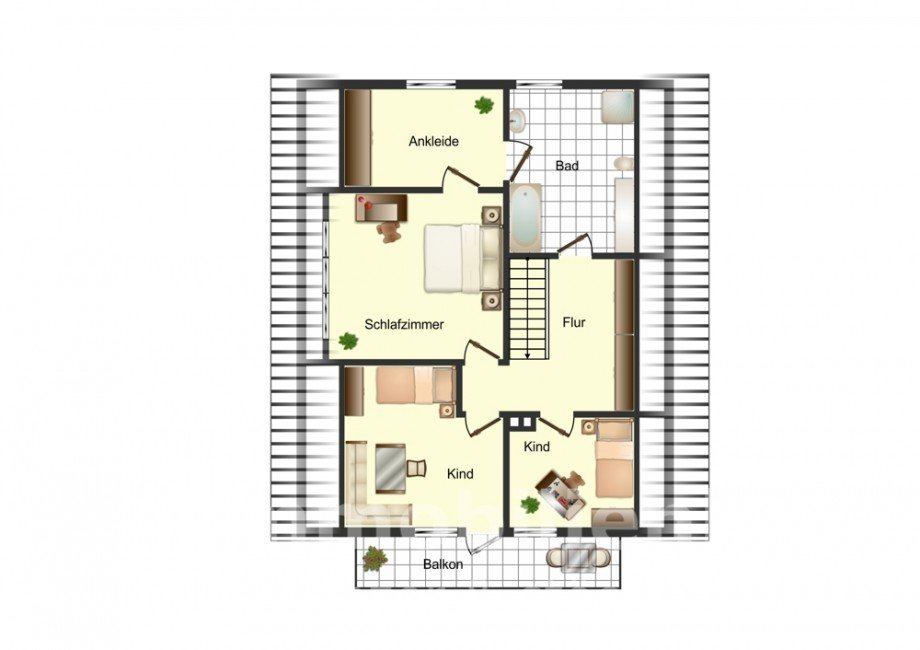 Grundriss Dachgeschoss Einfamilienhaus Cremlingen / Schandelah