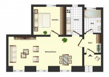 Grundriss Kleinod in Citylage! Chice, moderne  Eigentumswohnung in historischem Geb�ude