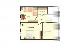 Dachgeschoss Split-Level Reihenmittelhaus mit herrlichem Gartengrundst�ck in Melverode