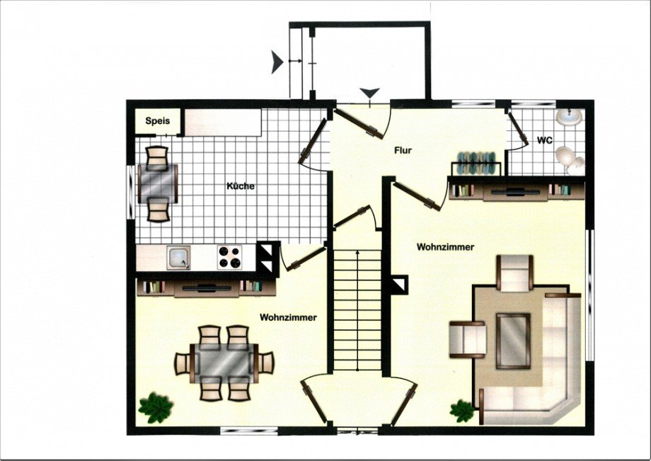 Grundriss EG Einfamilienhaus Helmstedt