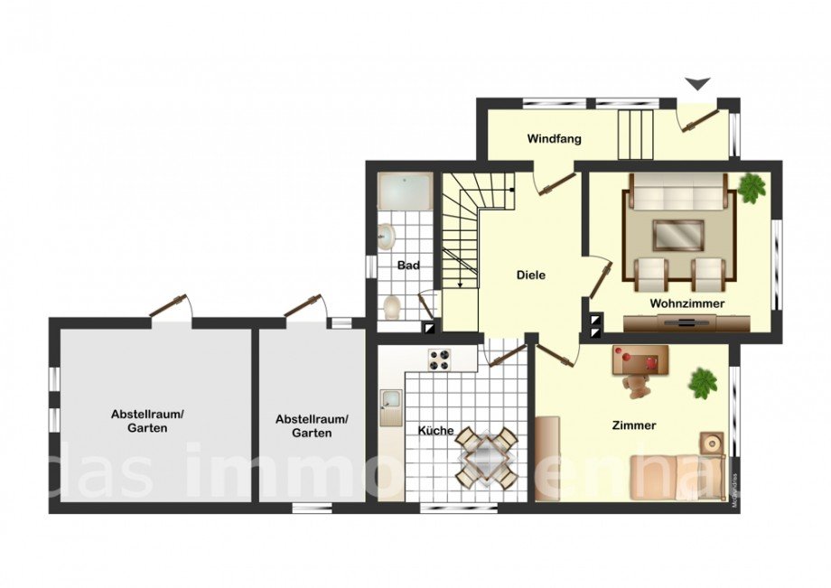 Grundriss Erdgeschoss Einfamilienhaus Wolfenb�ttel Haus Wolfenb�ttel / Halchter