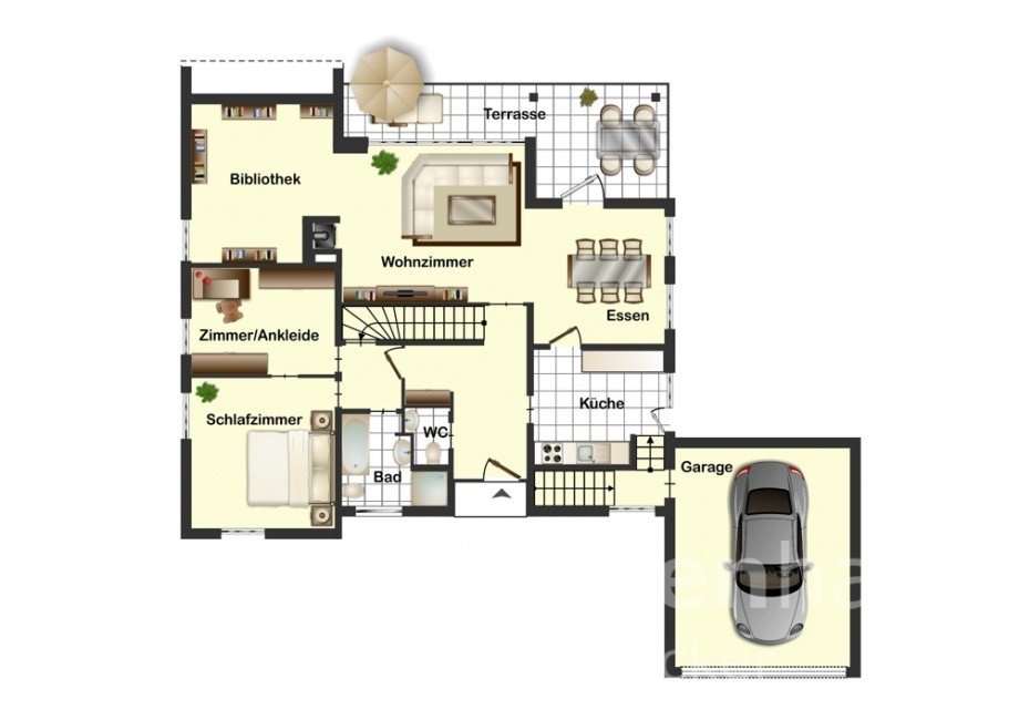 Grundriss EG Einfamilienhaus Braunschweig Gliesmarode Einfamilienhaus Braunschweig / Gliesmarode