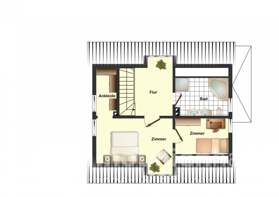 Grundriss Obergeschoss Einfamilienhaus Wolfenb�ttel Haus Wolfenb�ttel / Halchter
