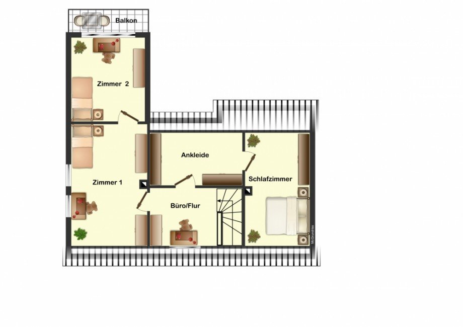 Grundriss_Obergeschoss Haus Wolfenb�ttel