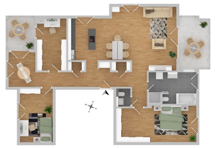Grundriss_neubau_braunschweig_�stliches_ringgebiet Etagenwohnung Braunschweig