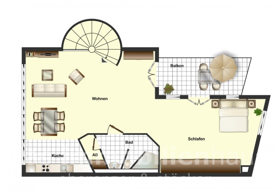 Grundriss in Braunschweig Innenstadt Etagenwohnung Braunschweig